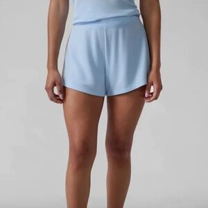 NWT Athleta Well Rested Rib Sleep Short, Blue Star
